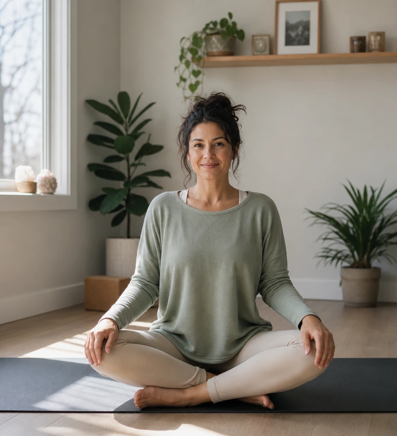 a wellness creator at home